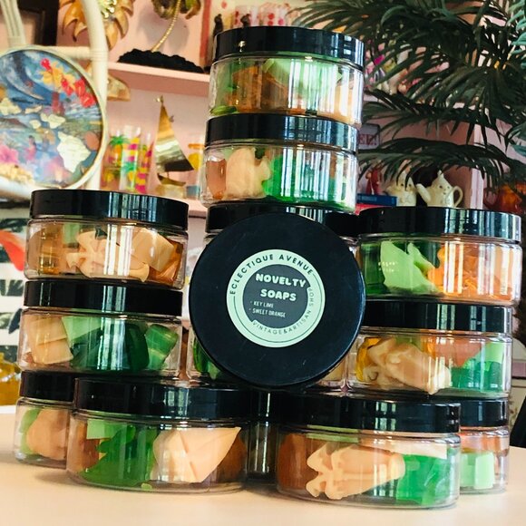 Handmade NOVELTY Soap Jar: Tropical Citrus - Limited Series by Eclectique Avenue - Picture 7 of 7